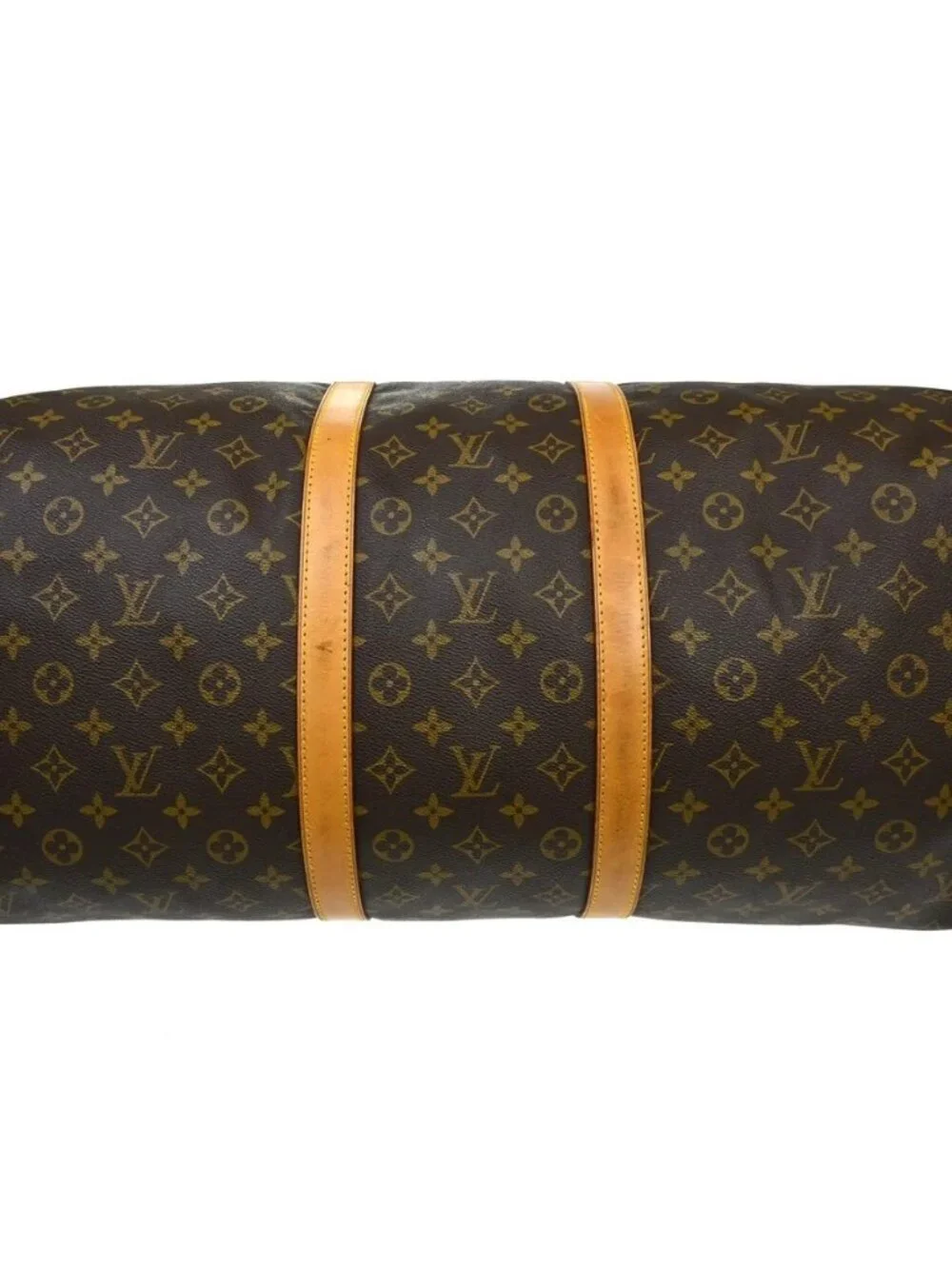 Best05 LOUIS VUITTON KEEPALL 55 TRAVEL HANDBAG MONOGRAM